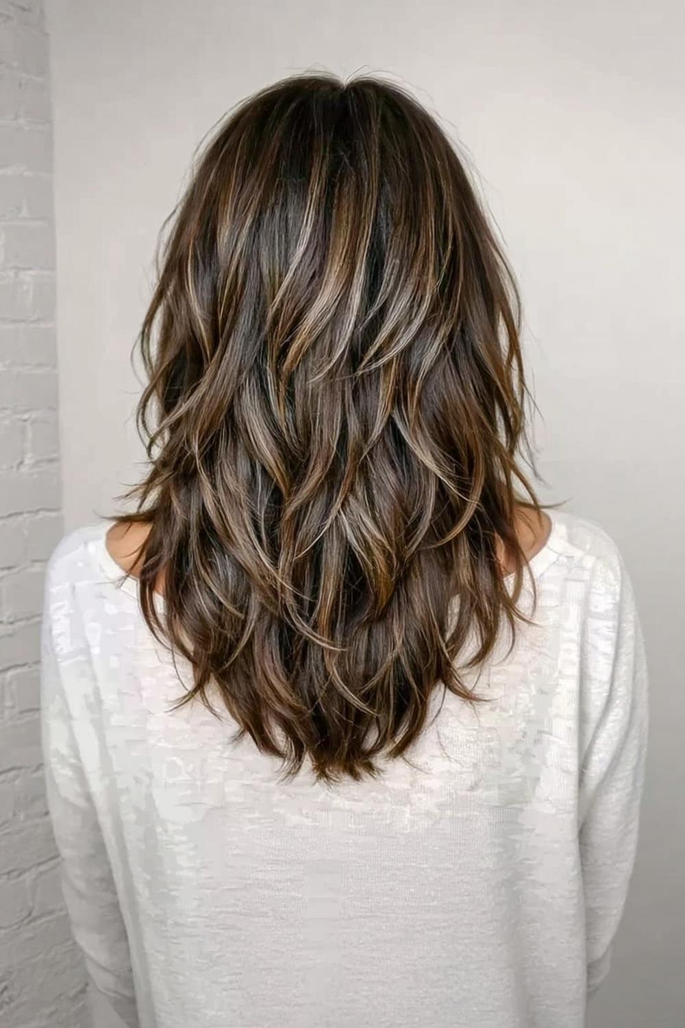 Lange Gelaagde Achterkant