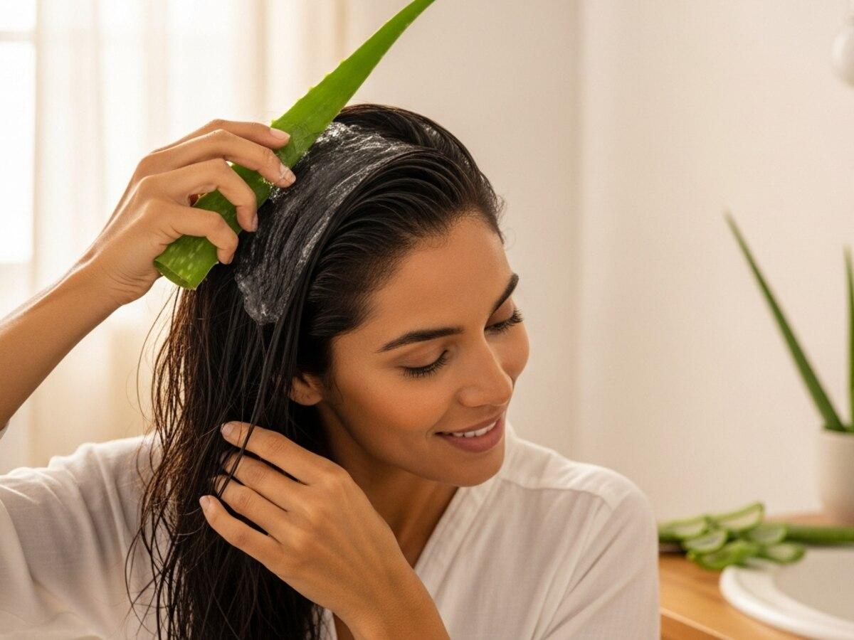 Aloë vera gel voor haarhydratatie