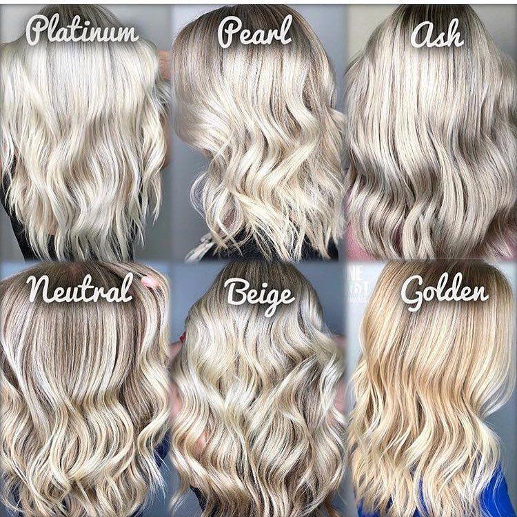 Aschblond vergelijken met blond