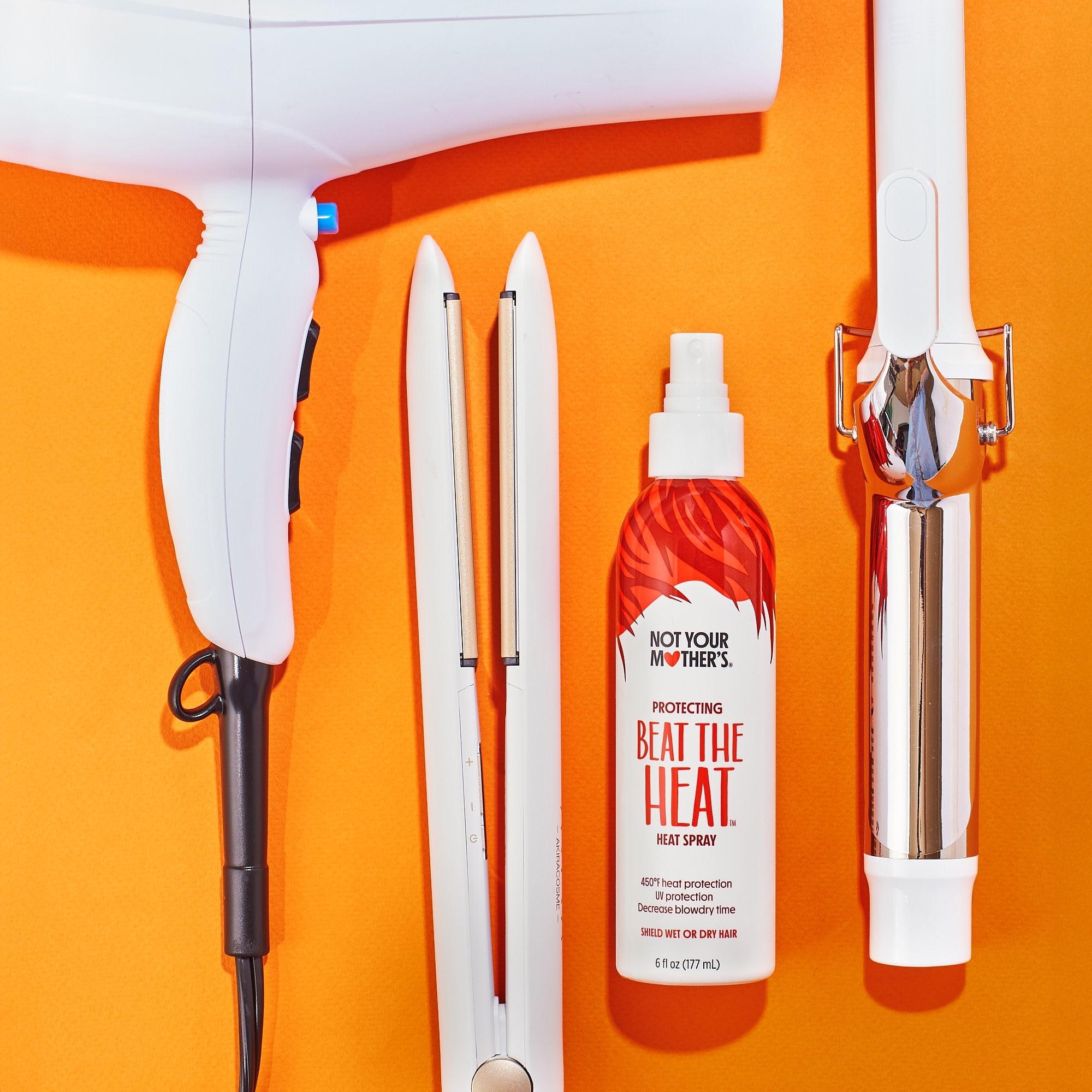 Haar wordt beschermd tegen hitte styling