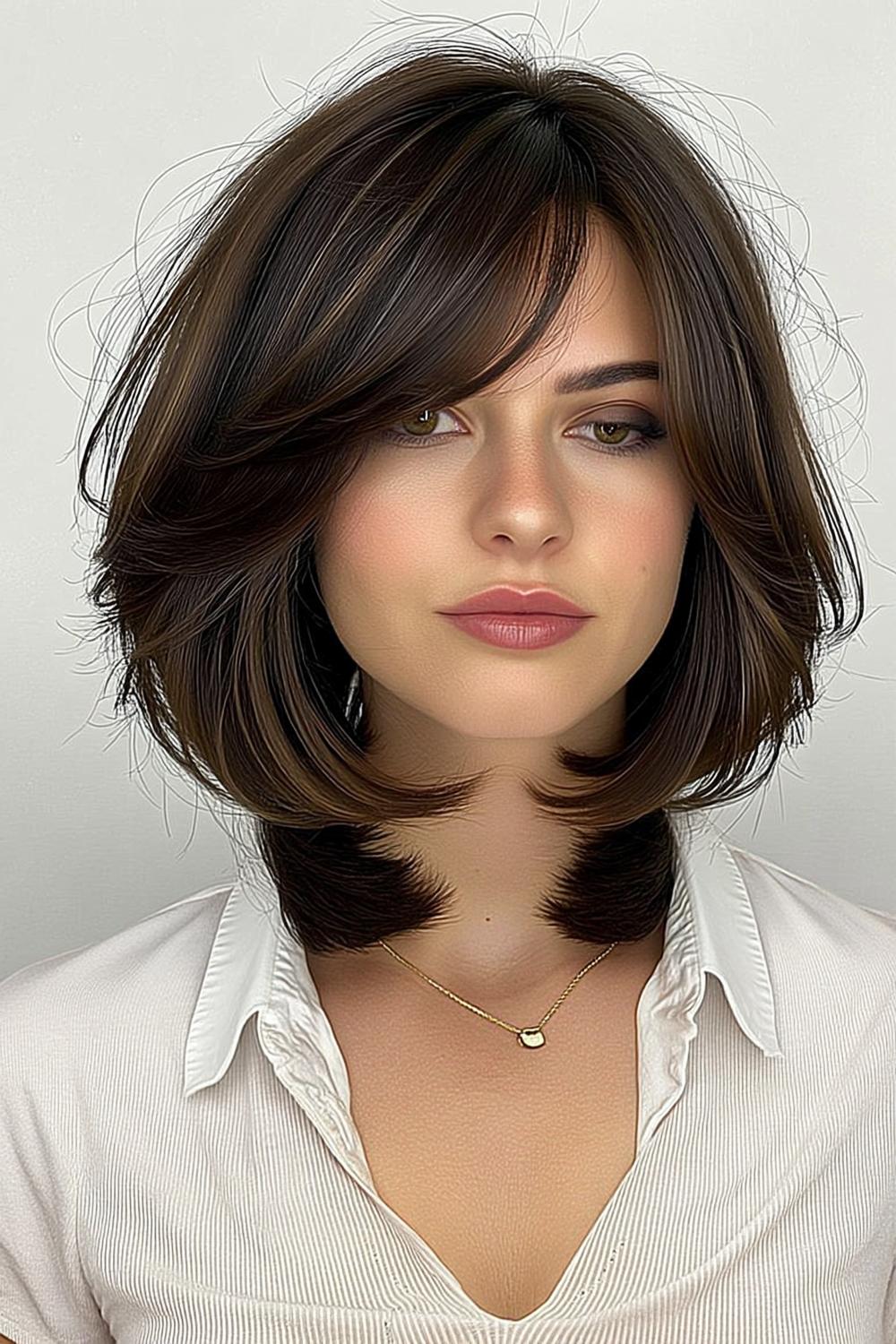 Bruine Schuine Coupe