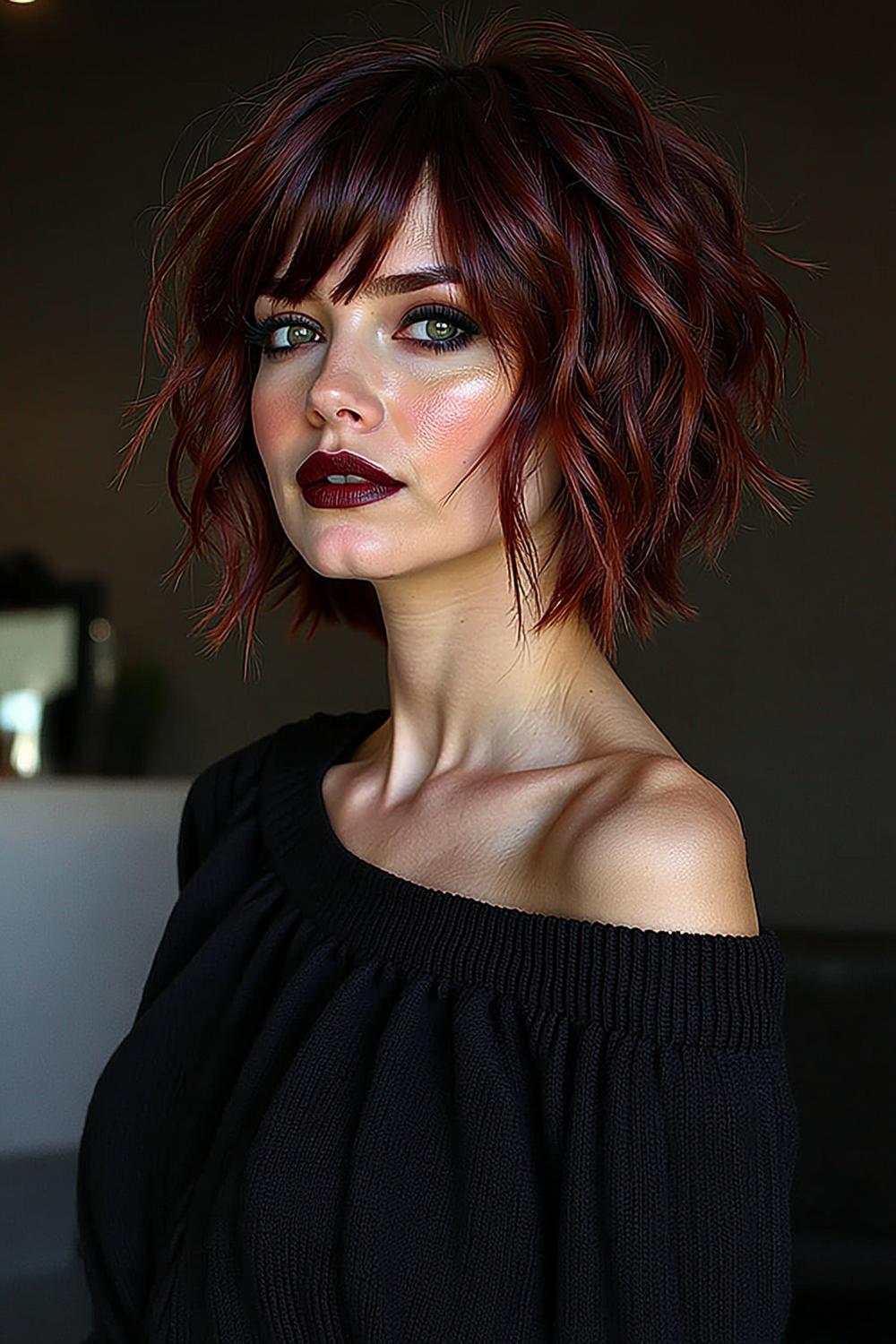 Roodbruine Textuur Lagen