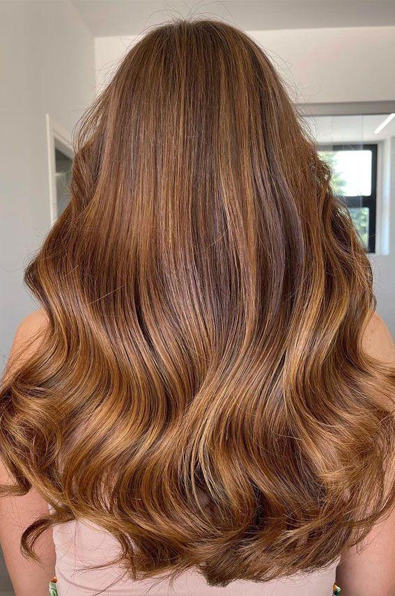 Herfst caramel haarstijl