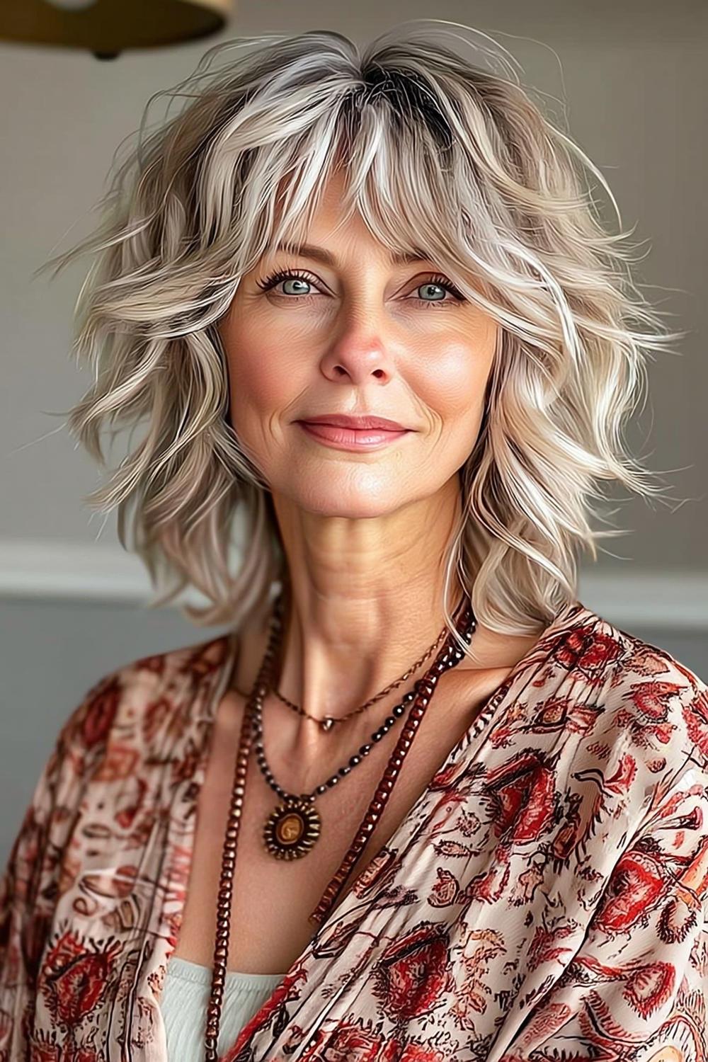 Gelaagde Blonde Krullen