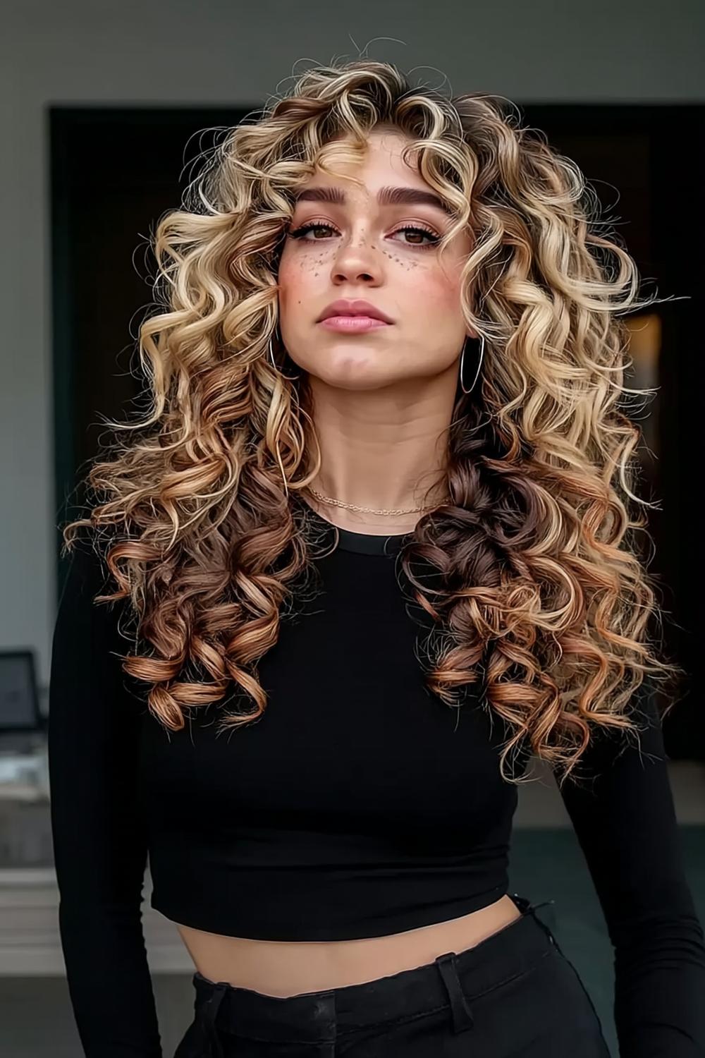 Lange Blonde Krullen