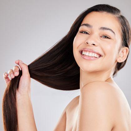 Droog haar verzorgd met natuurlijke producten