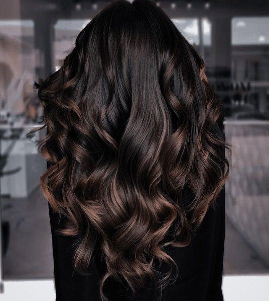 Donkere chocolade balayage
