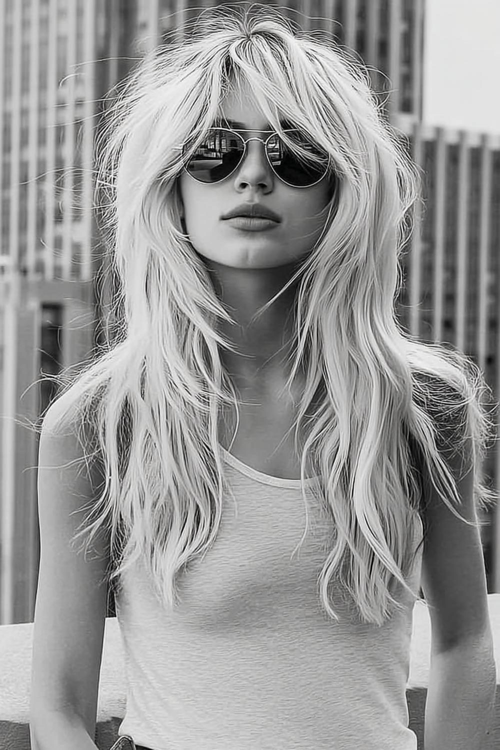 Wilde Textuur Zwart-Wit