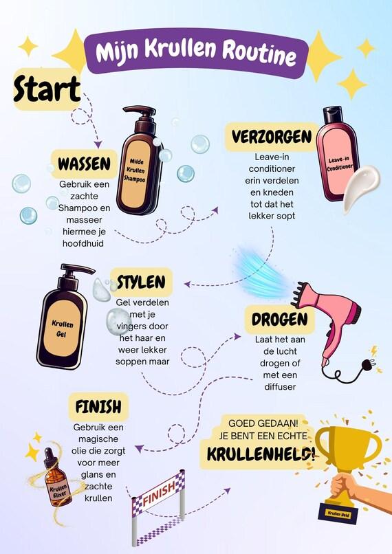 Dagelijkse routine voor krullen