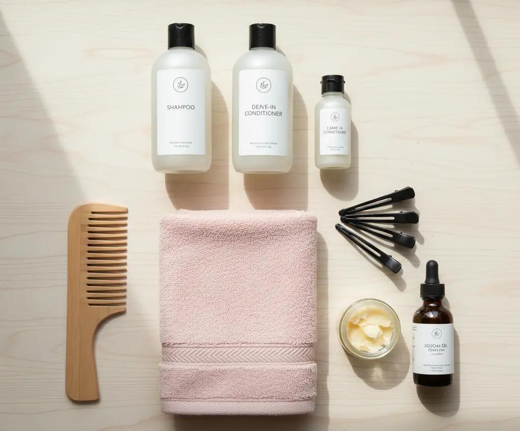 Dagelijkse natuurlijke haarverzorgingsroutine