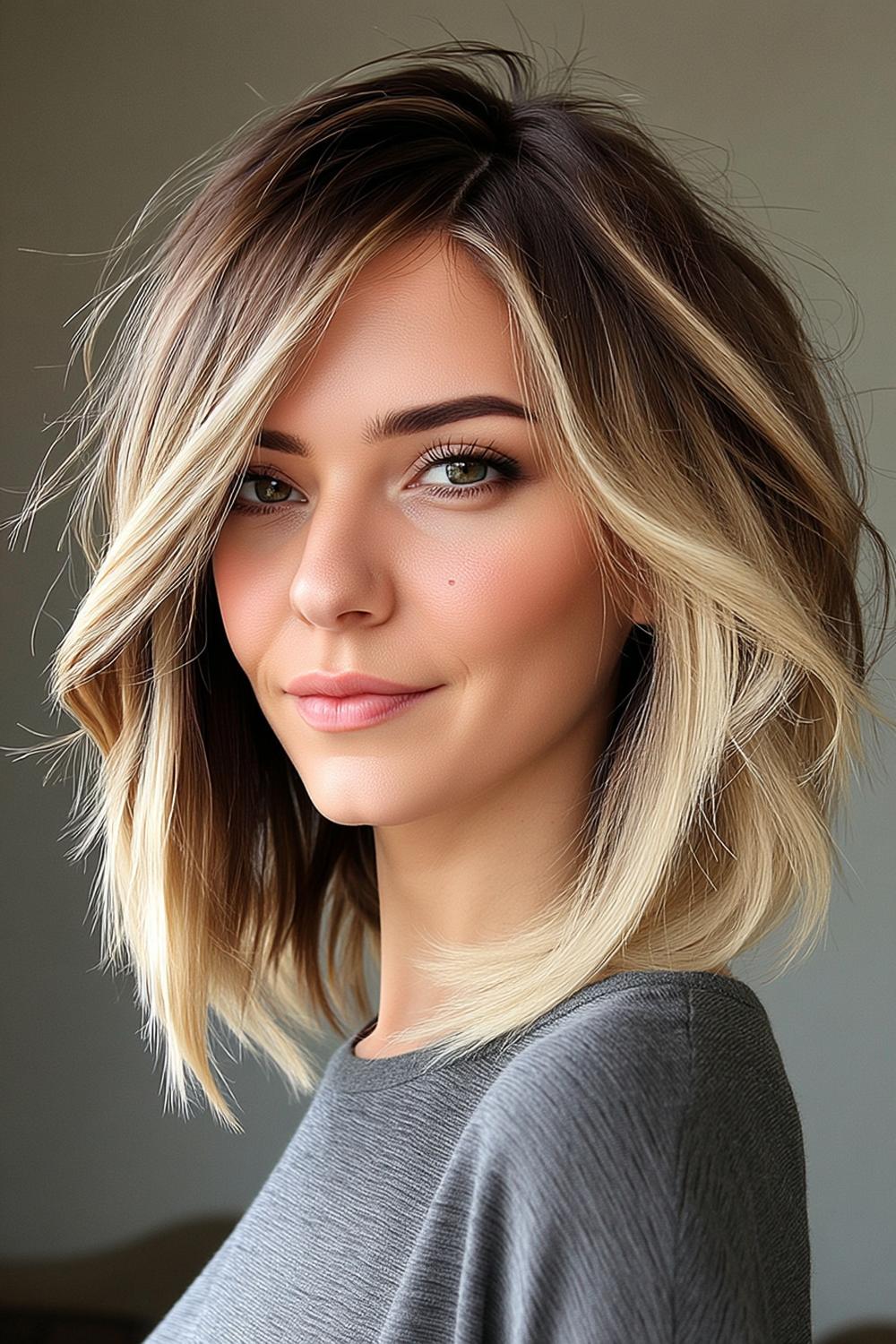 Blonde Zijdelingse Charme