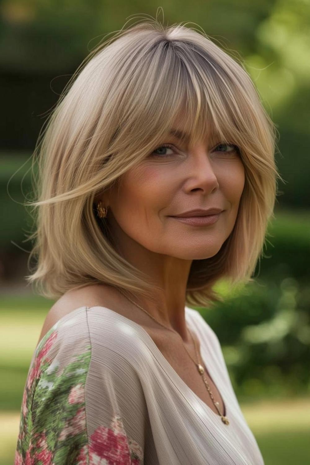 Moderne Zijpony Look