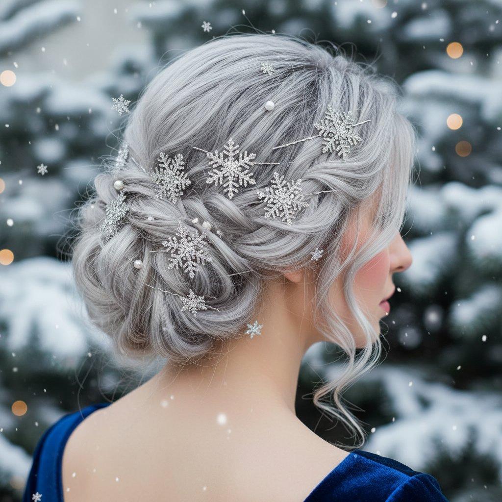 feestelijk winterkapsel vrouw