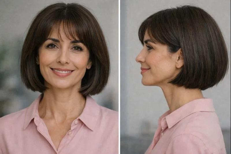 Franse bob fijn haar