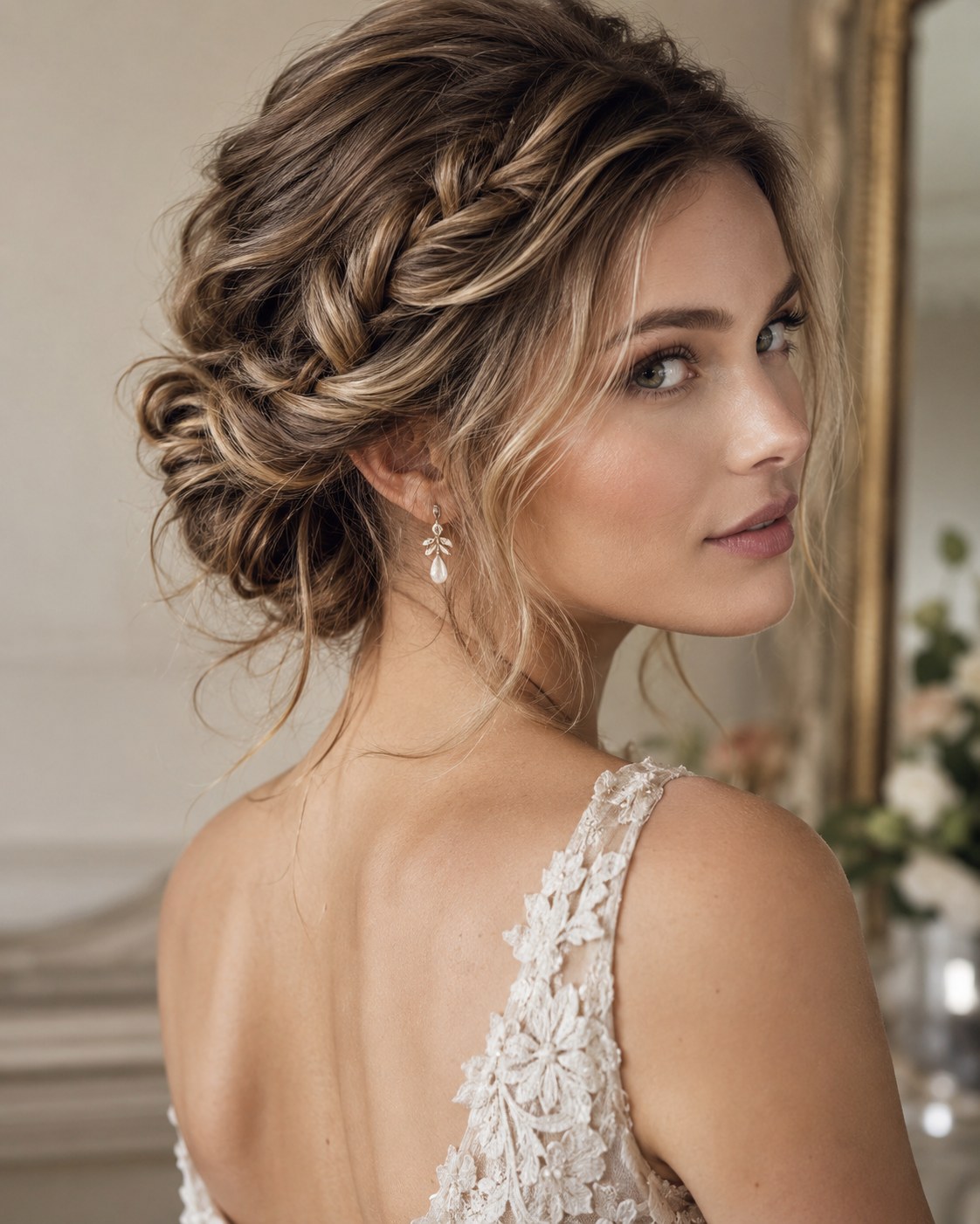 Losse vlecht in lang haar