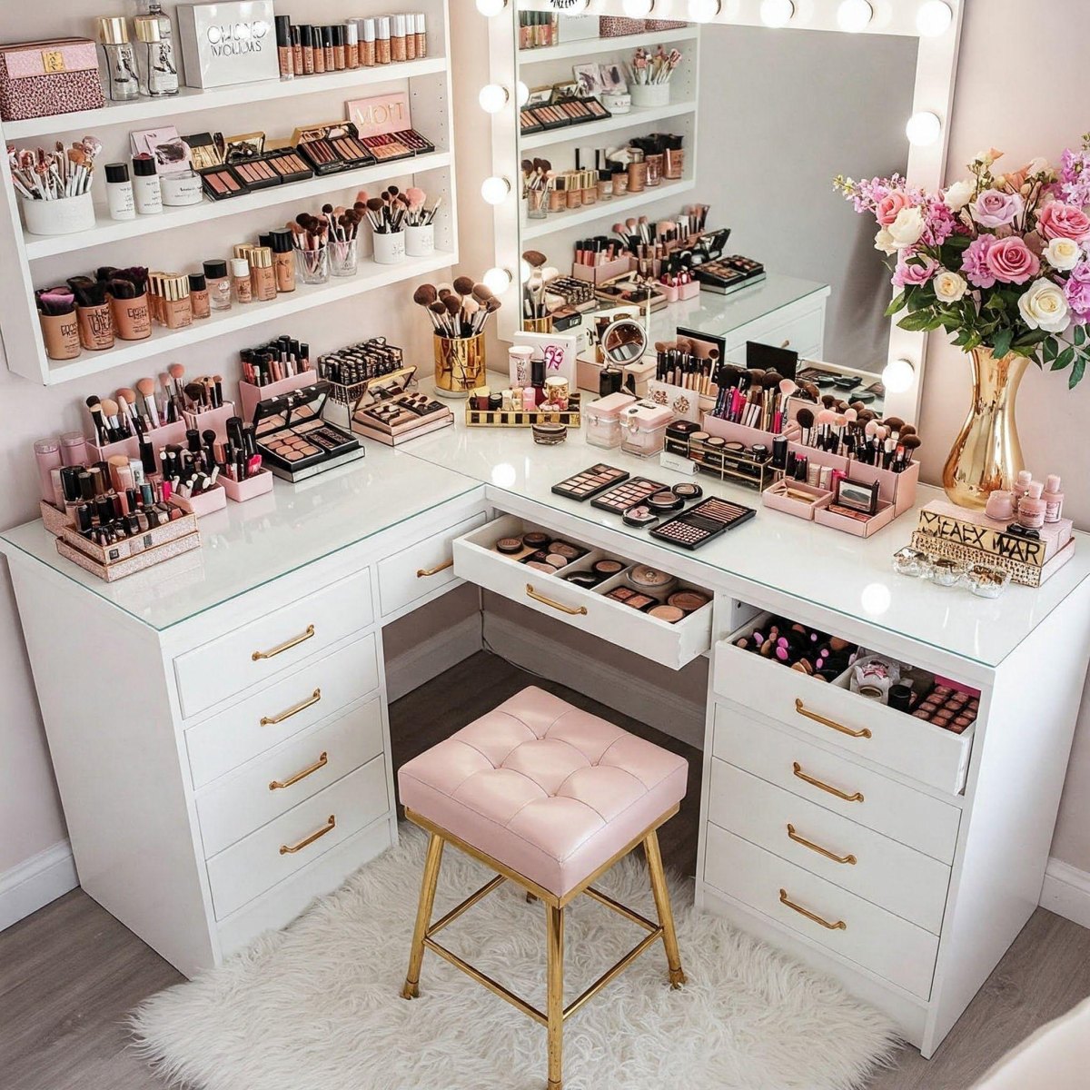 Make up hoek salon thuis