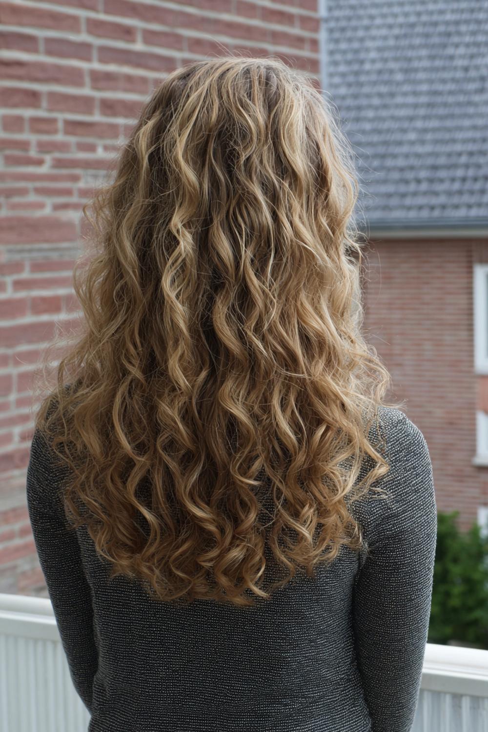 13. Glamour haarlook 2026: volumineuze curly glam met gedefinieerde scheiding