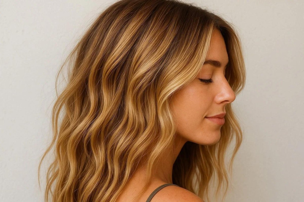 Honingblond haar met gouden herfsttinten