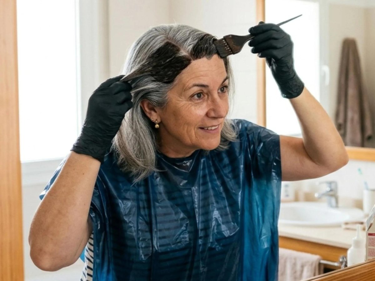 Thuis grijs haar verven