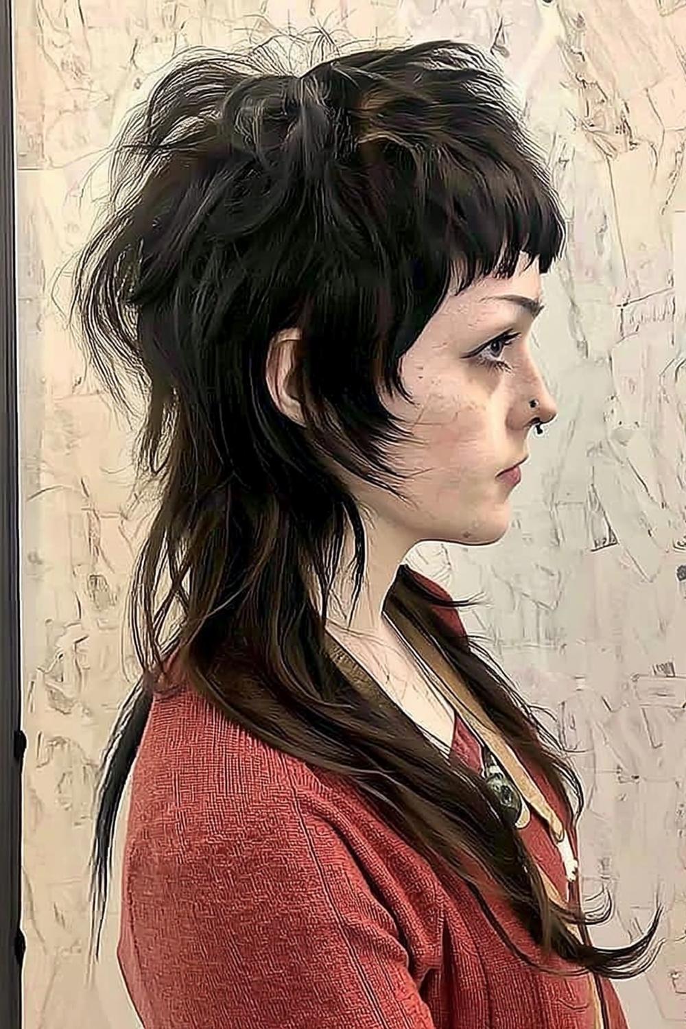 Blonde laagjes met beweging