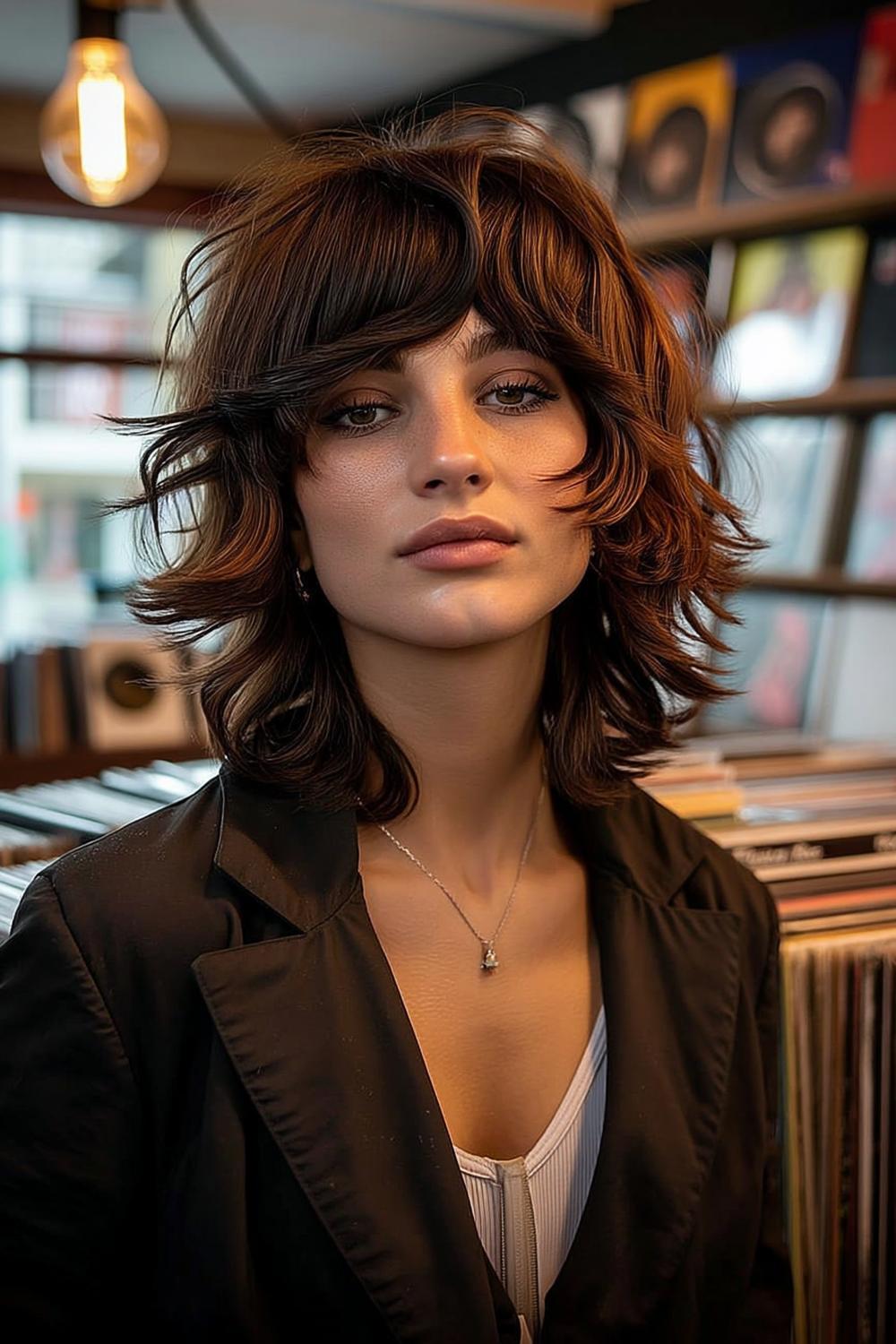 Bruine laagjes met warmte