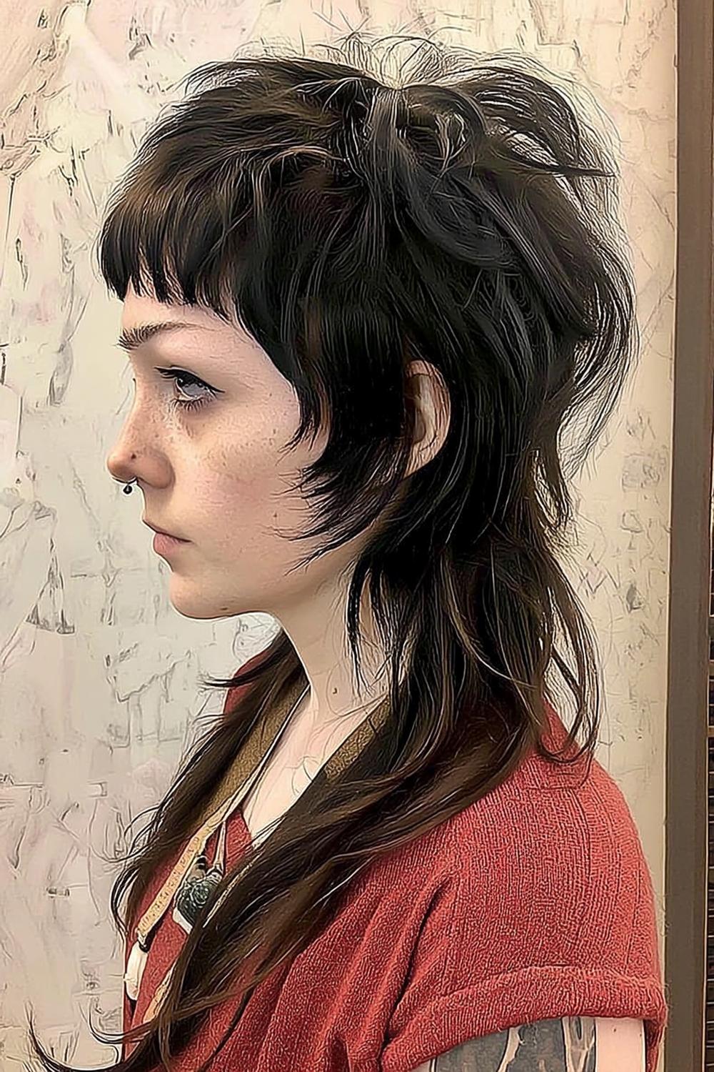 Korte krullen met pony