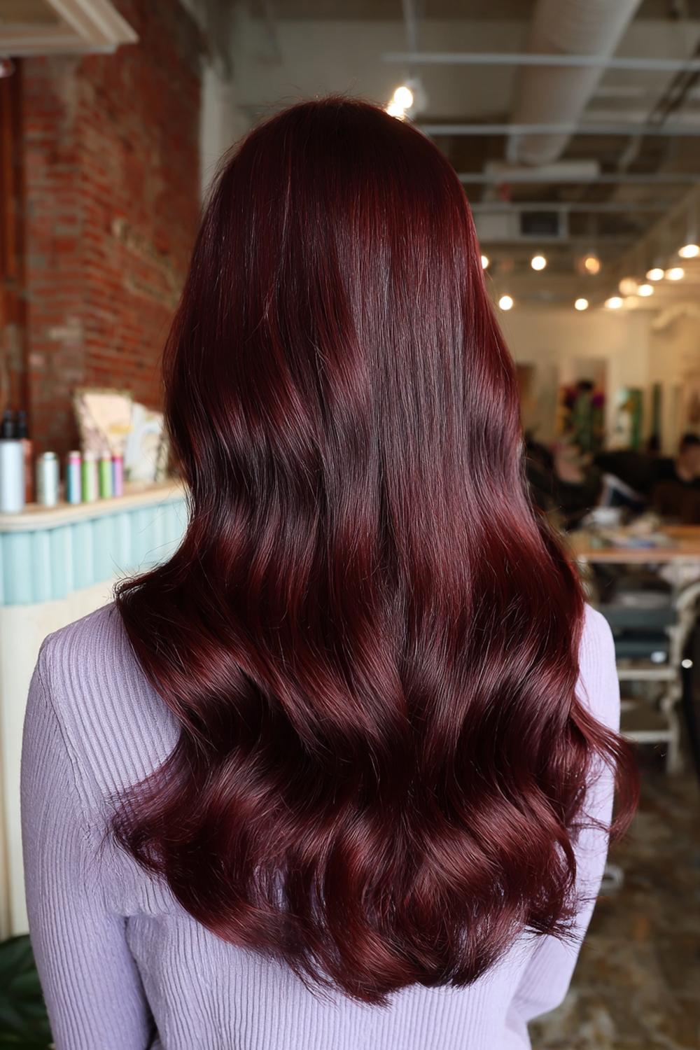 20. Haartrends Voor Herfst 2026: Rode ‘Cherry Cola’ Kleur met Donkere Diepte