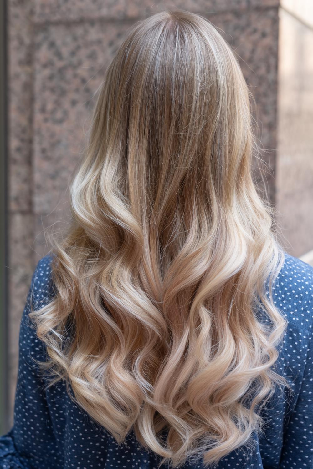 9. Haartrends Voor Lente 2026: de parelblonde balayage met schaduwroot
