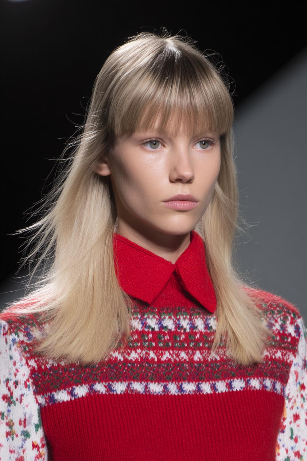 6. Micropony met strakke lijnen als haartrend voor winter 2026