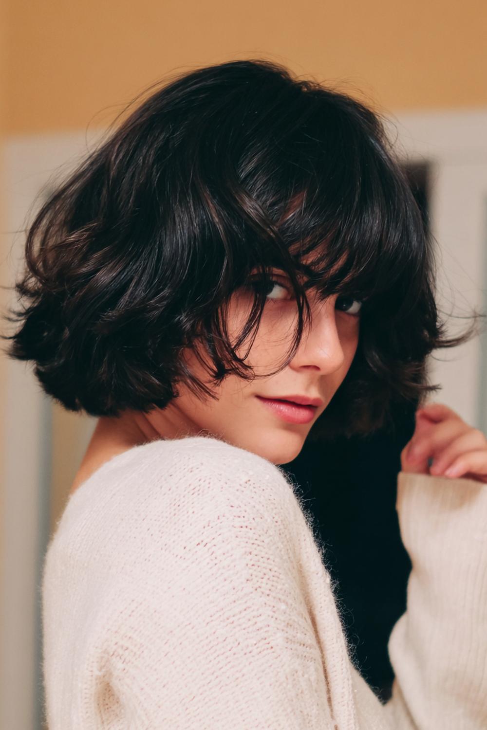 7. Kaaklange ‘French’ bob met zachte textuur als haartrend voor winter 2026