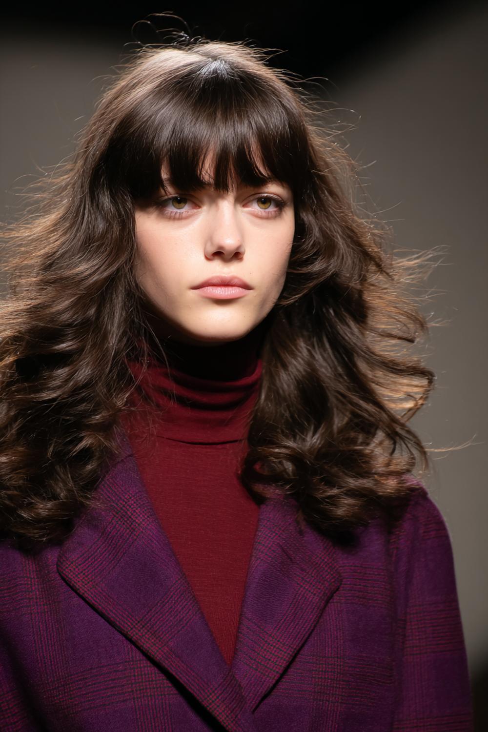 8. Halflange lob met diepe zijscheiding als haartrend voor winter 2026