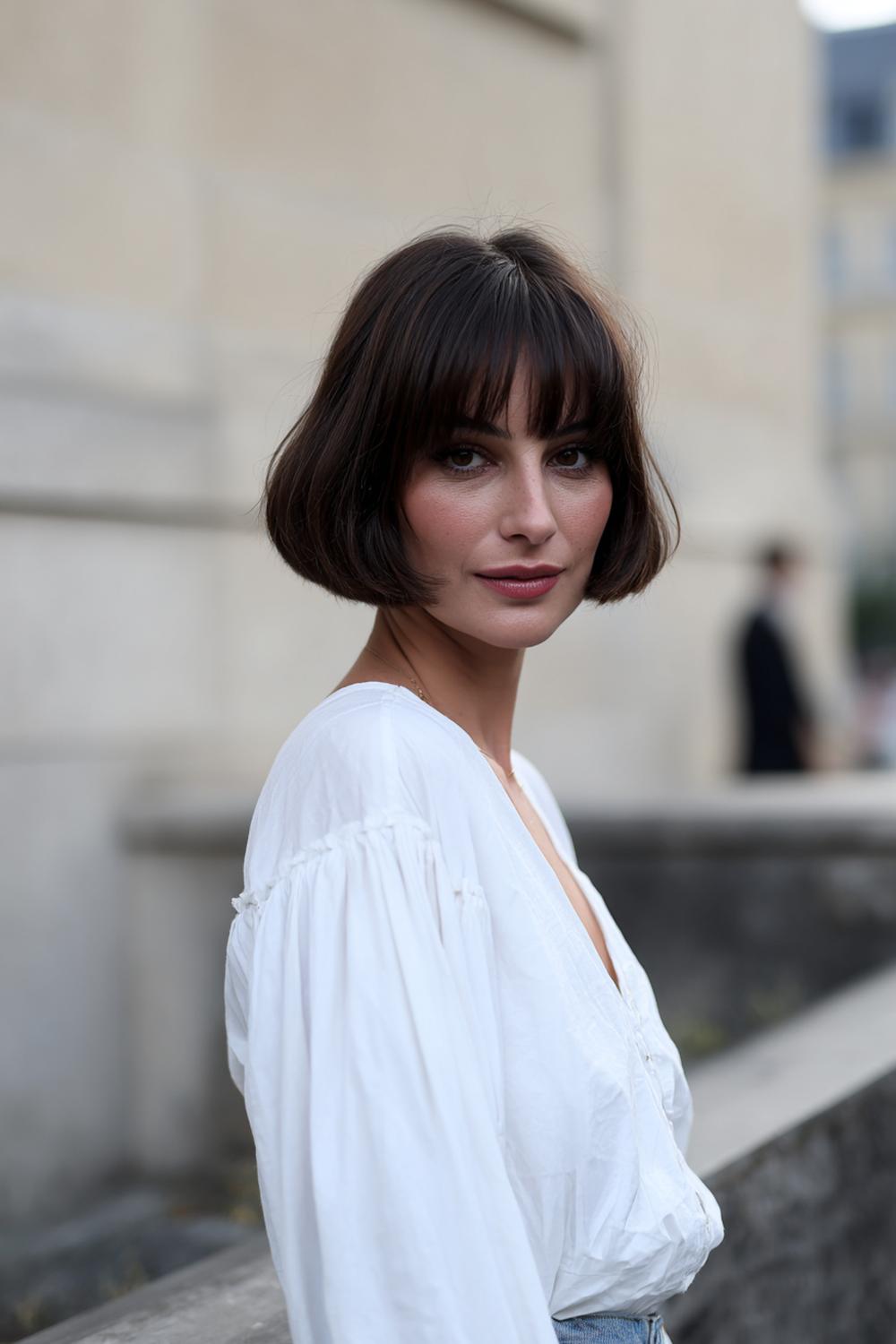 11. Haartrends Voor Zomer 2026: French bob met zachte micropony