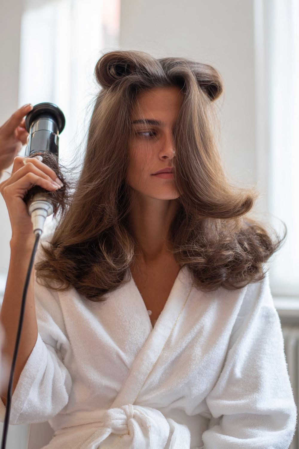 29. Haartrends Voor Zomer 2026: Volumineuze blowout met grote rollers