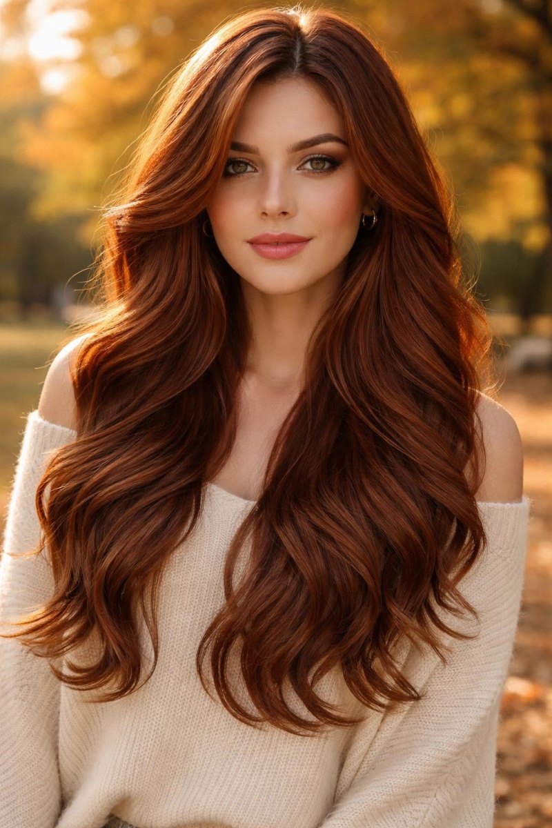 lang haar herfst haarkleur