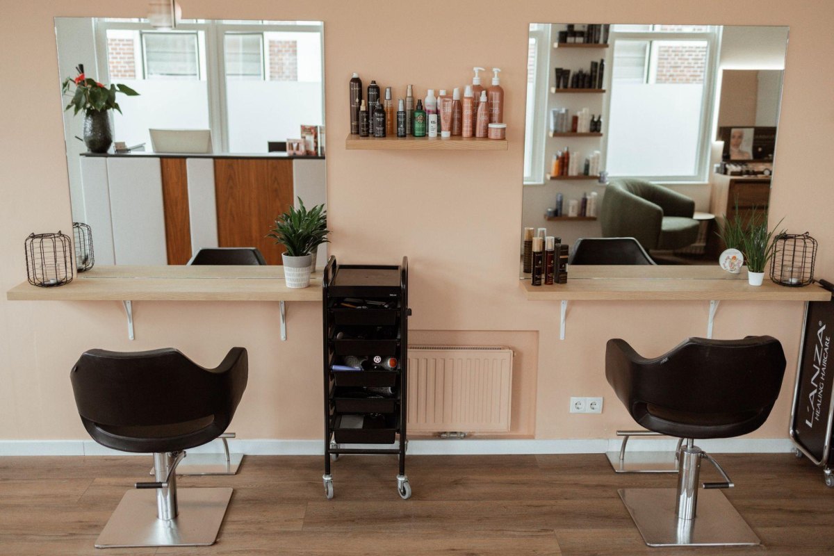 Schone kapsalon werkplek