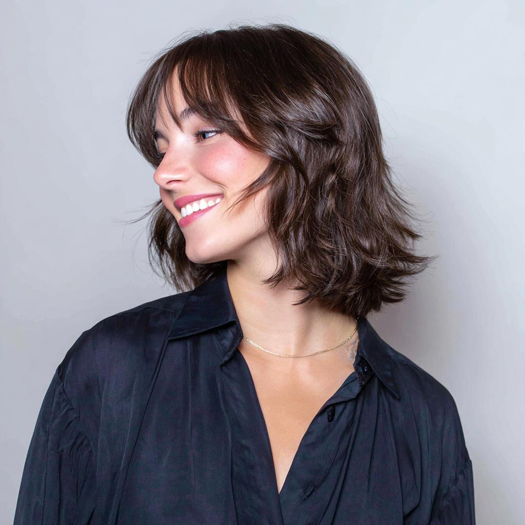 Golvende Schouderlange Bob