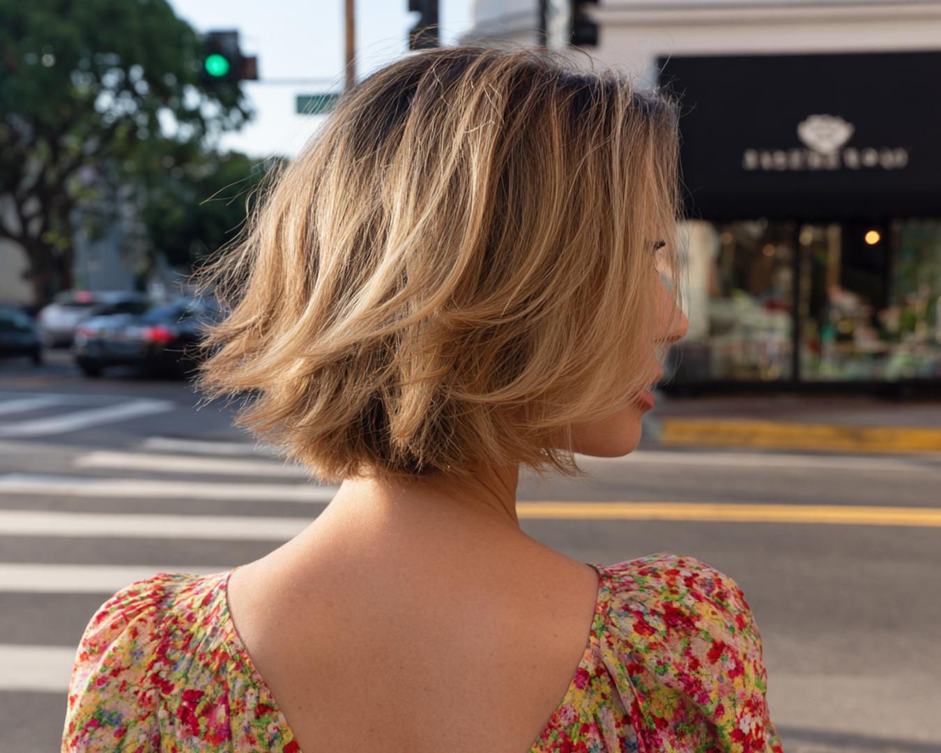 Blonde Bob Met Lagen