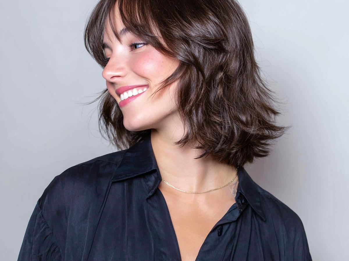 Halflange Bob Met Gordijnpony