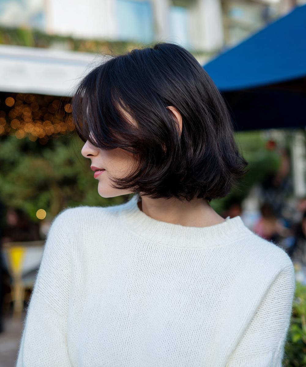 Donkere Bob Met Zijscheiding