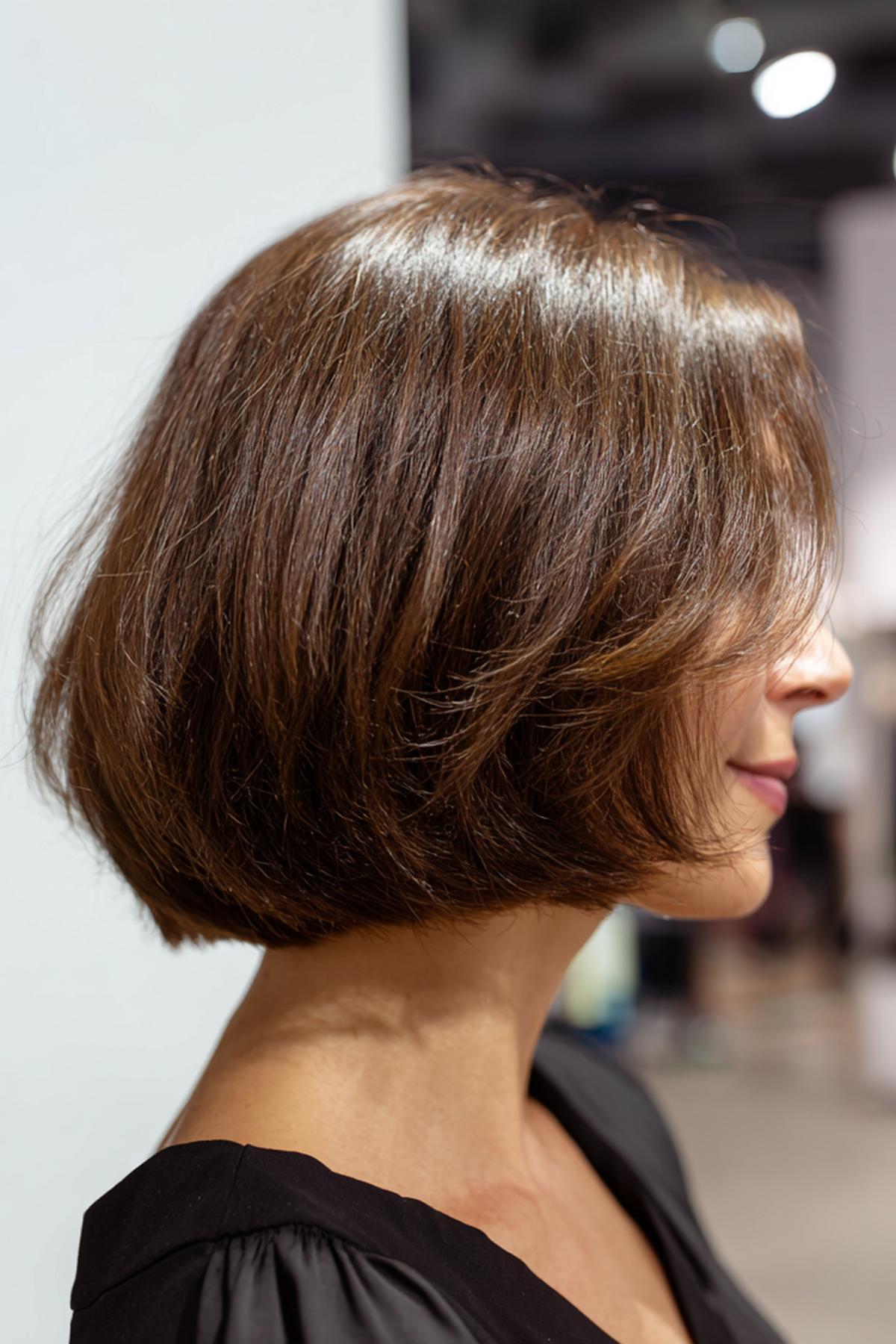 Bruine Bob Met Zachte Laagjes