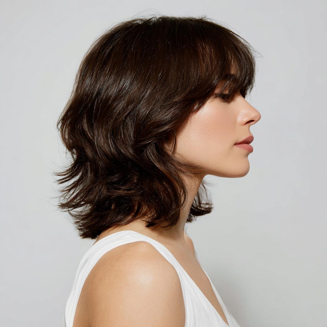 Halflange Shag Met Pony