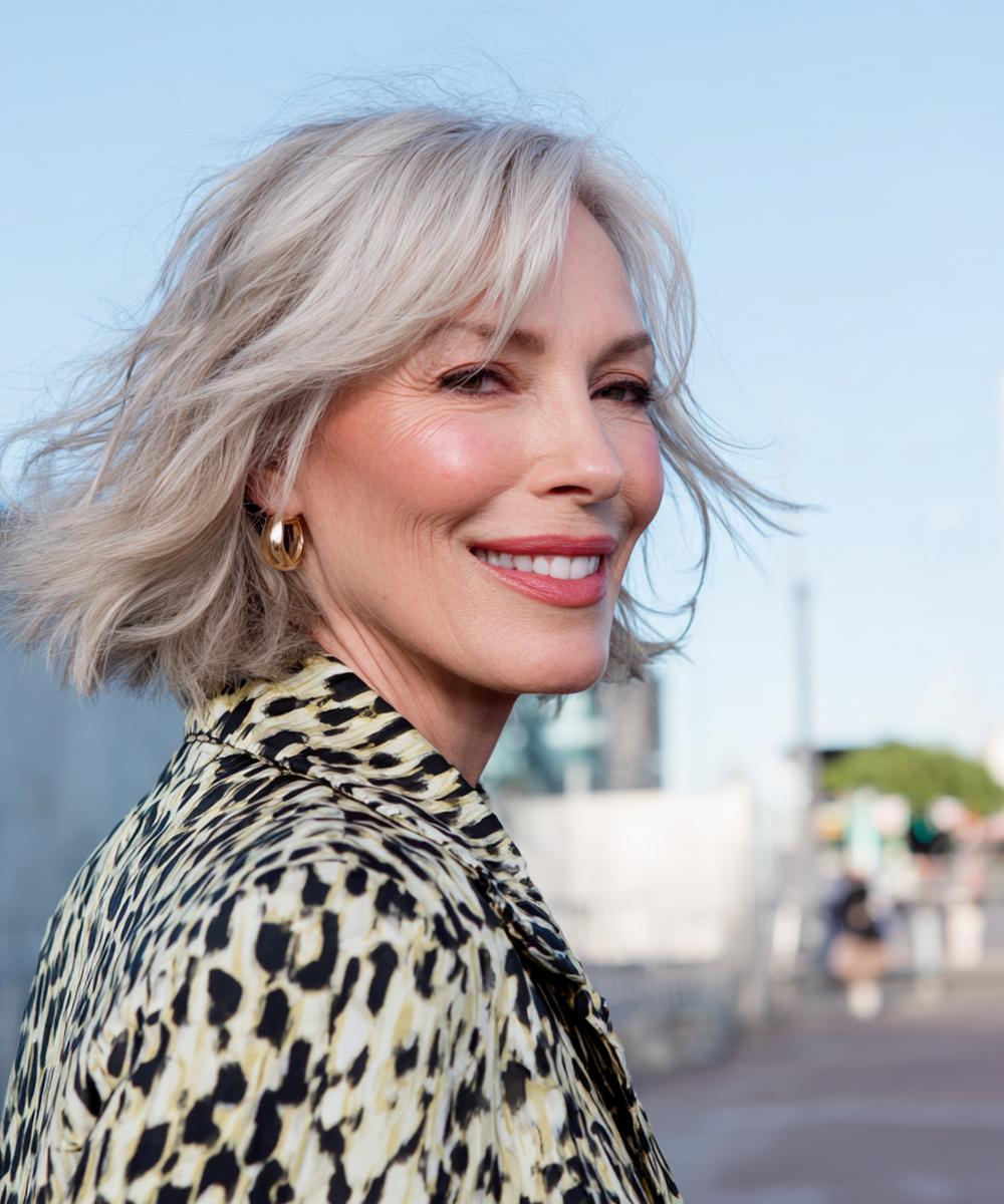 Zilver Halflang Gelaagde Bob