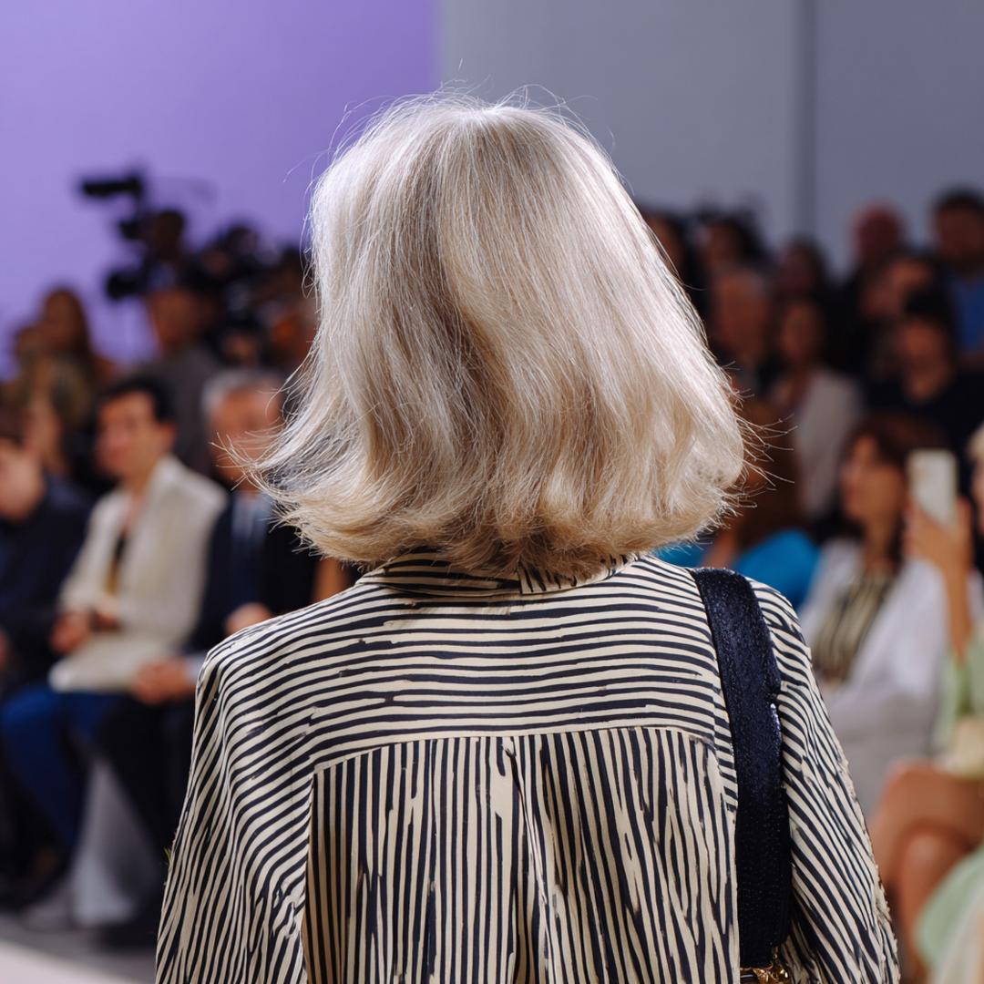 Halflang Zilvergrijs Met Uitwaartse Punten