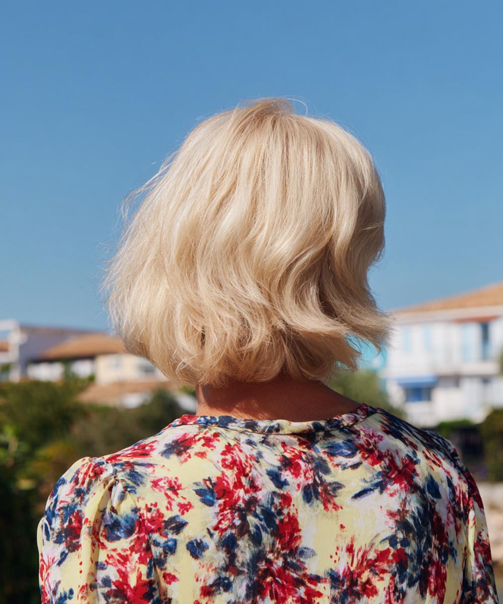 Golvende Blonde Bob Halflang