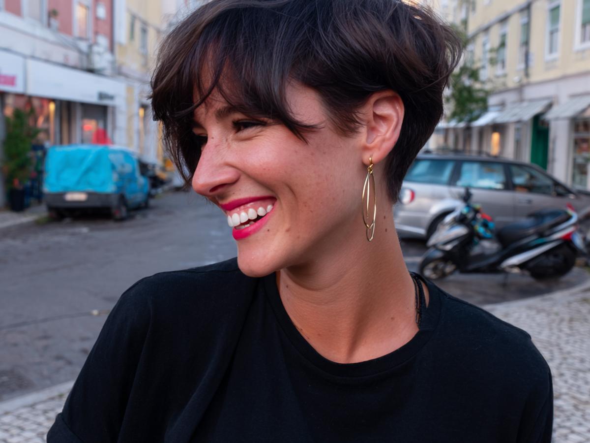 Korte Pixie Met Lange Lok