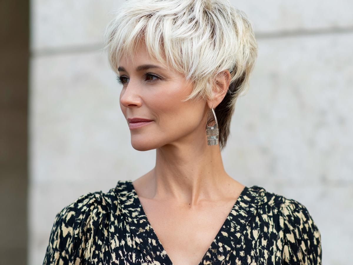 Gelaagde Pixie Met Highlights