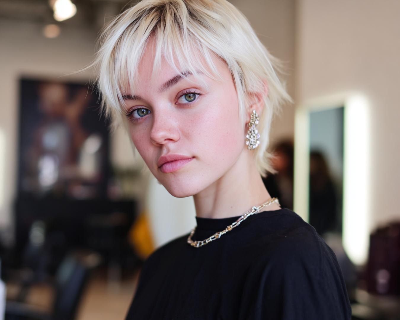 Platina Pixie Met Lagen