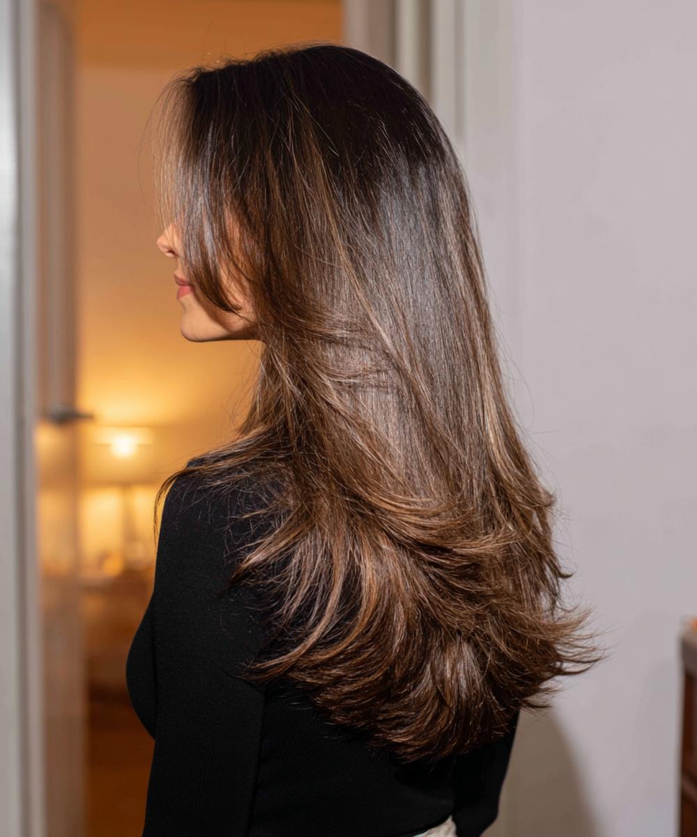 Lange Lagen Bruin Haar