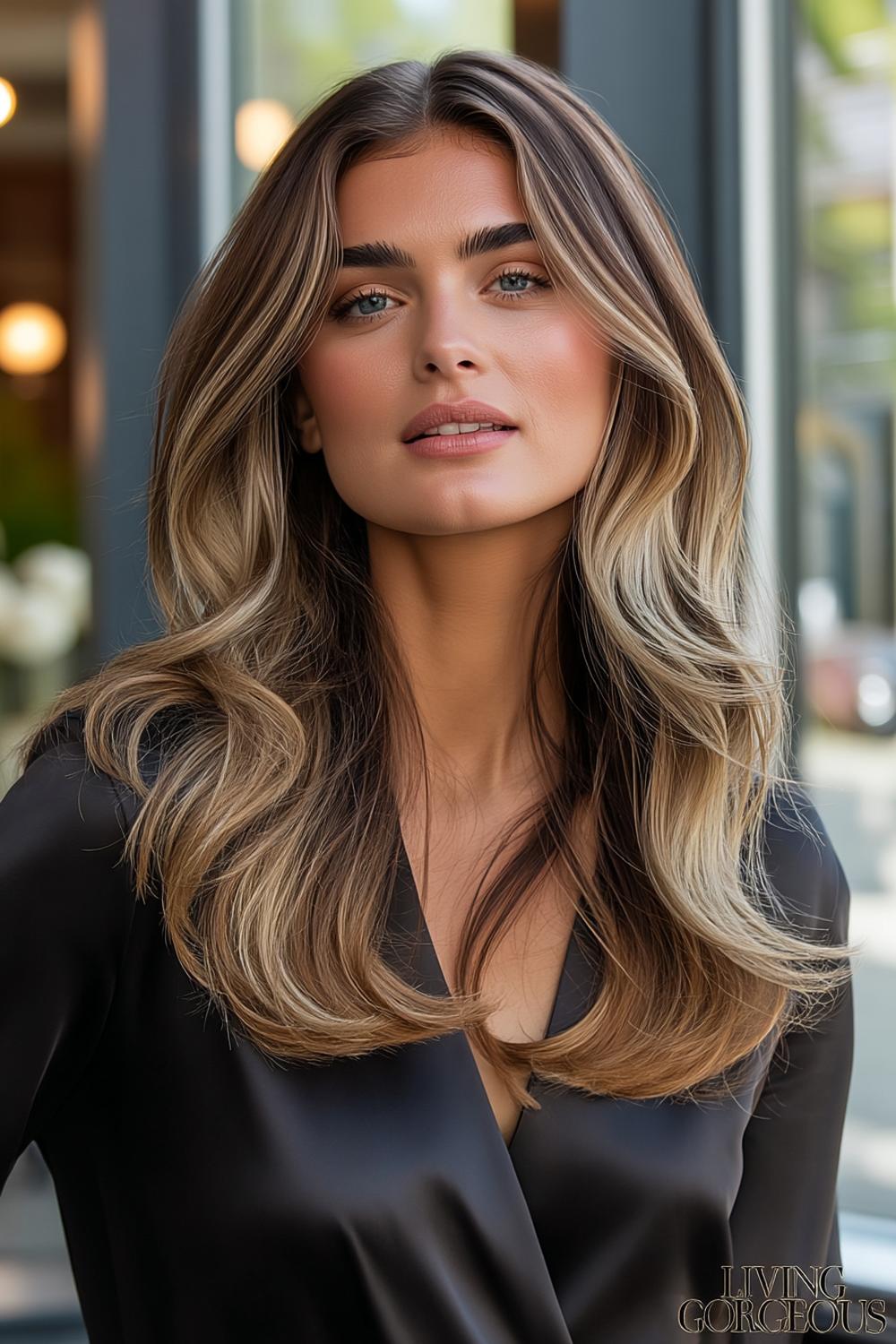 Blonde golven met dimensie