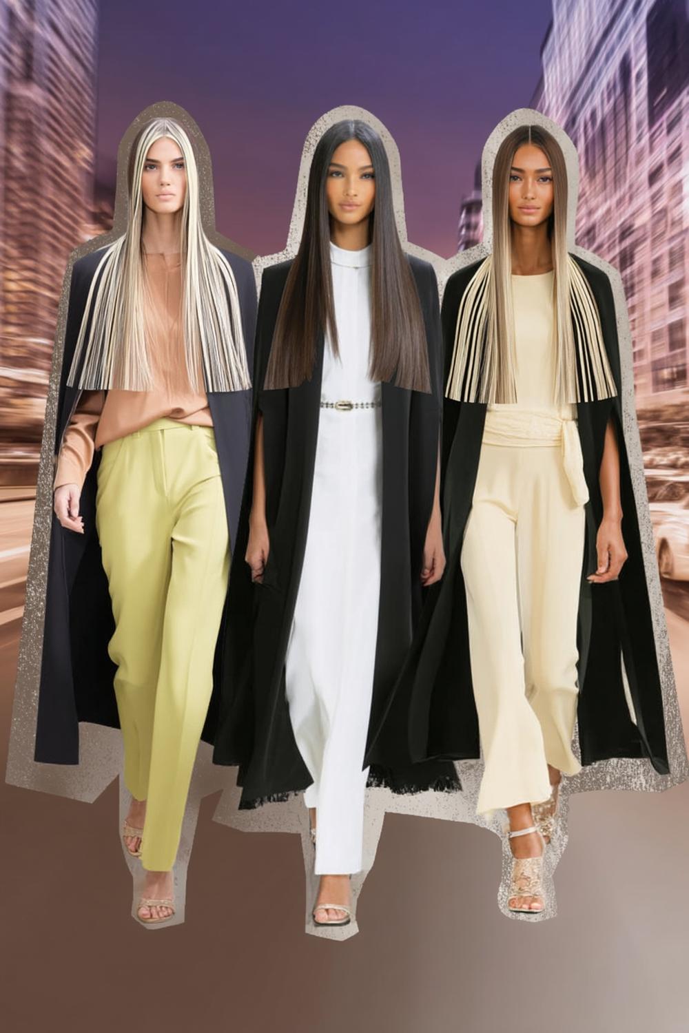 Futuristische lange lokken